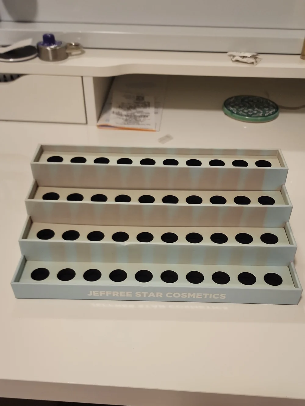 Jeffree Star Cosmetics Mint Green Lipstick Organizer Rack